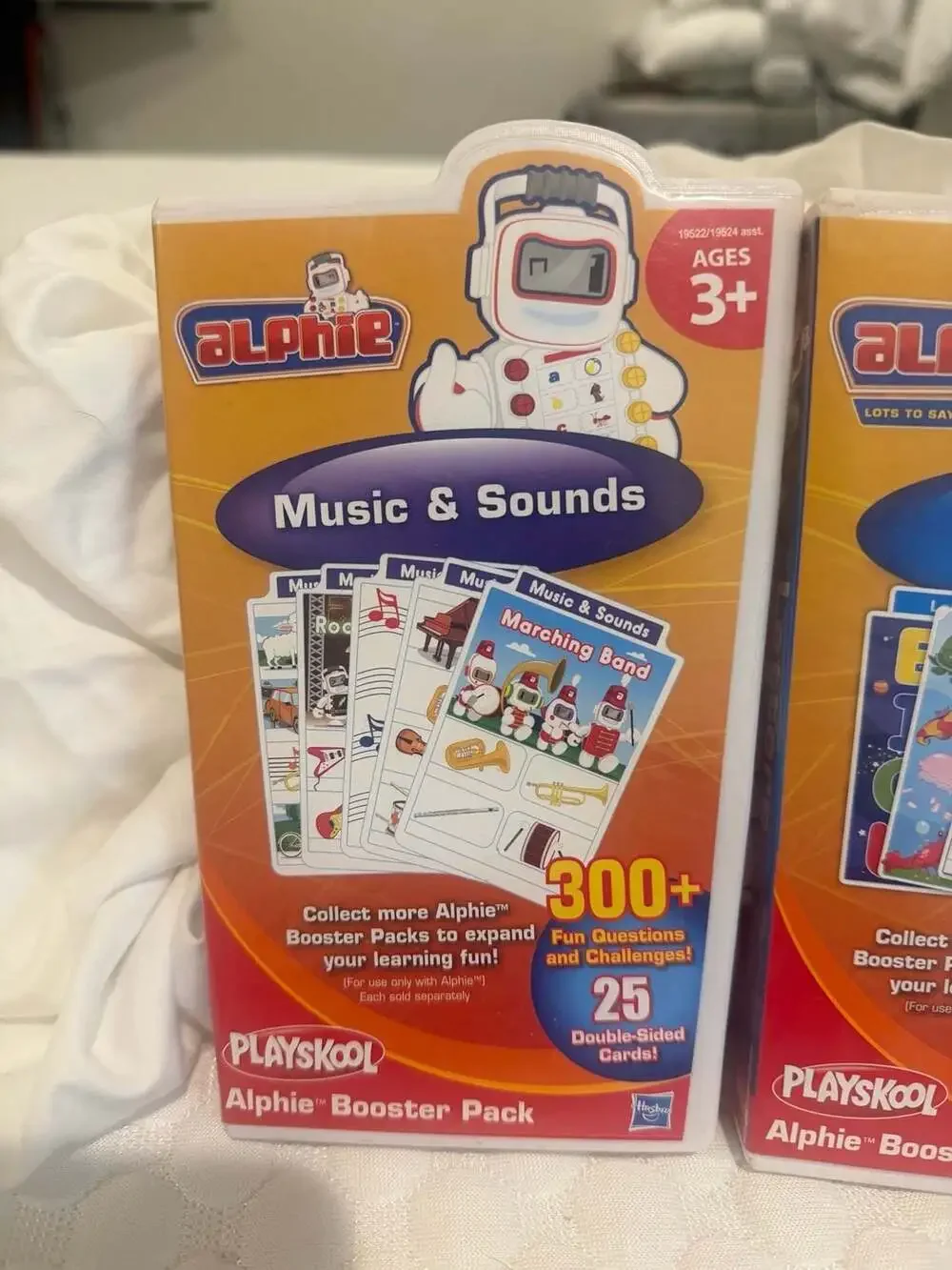 3-Pack Playskool Alphie Booster Packs: Music & Sounds, Letters, and Numbers